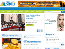 Tablet Screenshot of noticiasdaserra.com.br